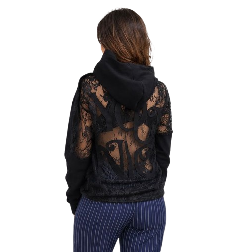 Hanorac Oversized YOUNIQ — Panou Dantelă Spate
